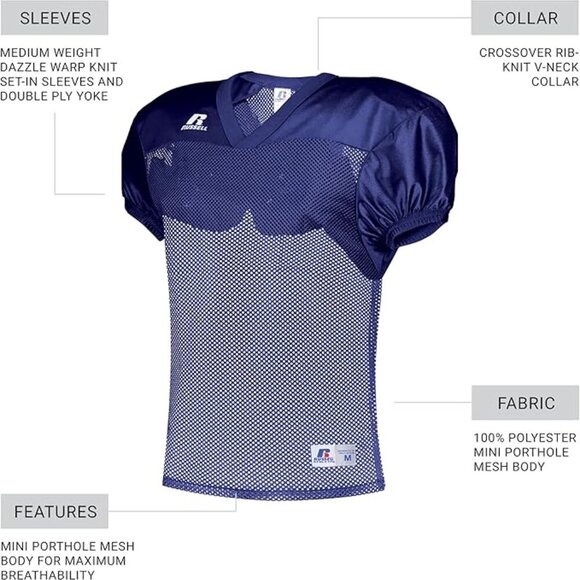 Russell Athletic Men's Stock Practice Jersey - Picture 3 of 3